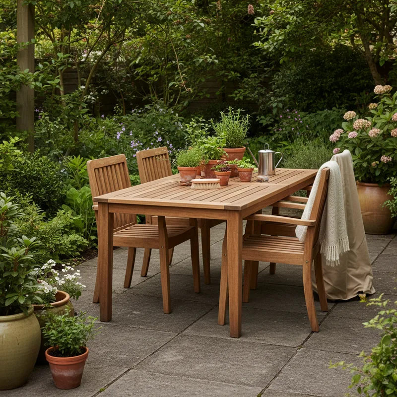 Entretenir son mobilier de jardin en bois : les gestes essentiels saison par saison