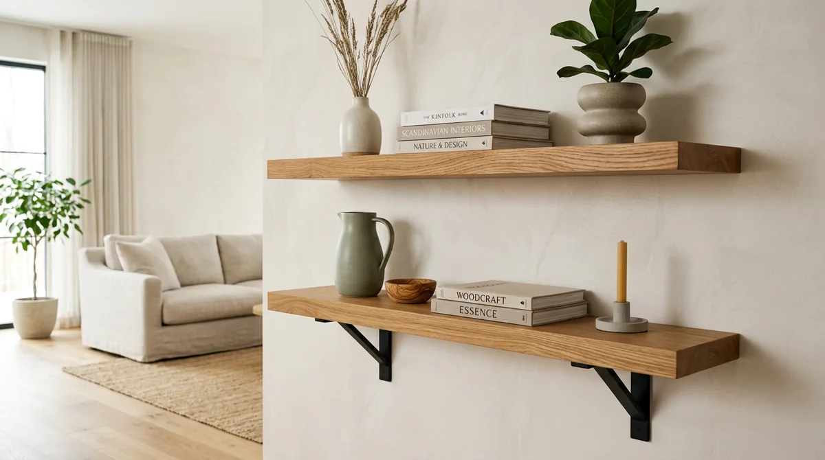 Étagères en bois massif : allier rangement et style