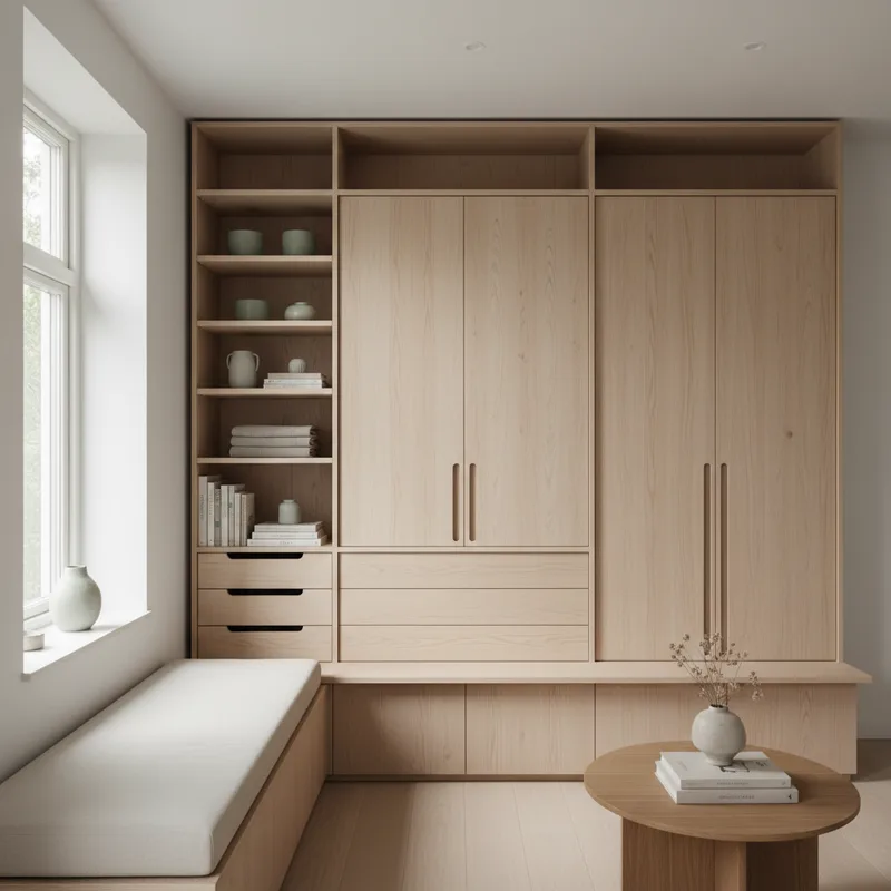 Optimiser un petit espace avec des rangements en bois sur mesure