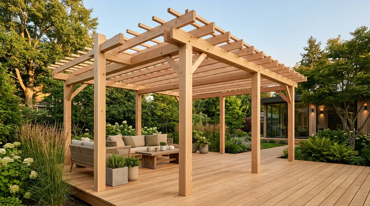 Concevoir et installer une pergola en bois