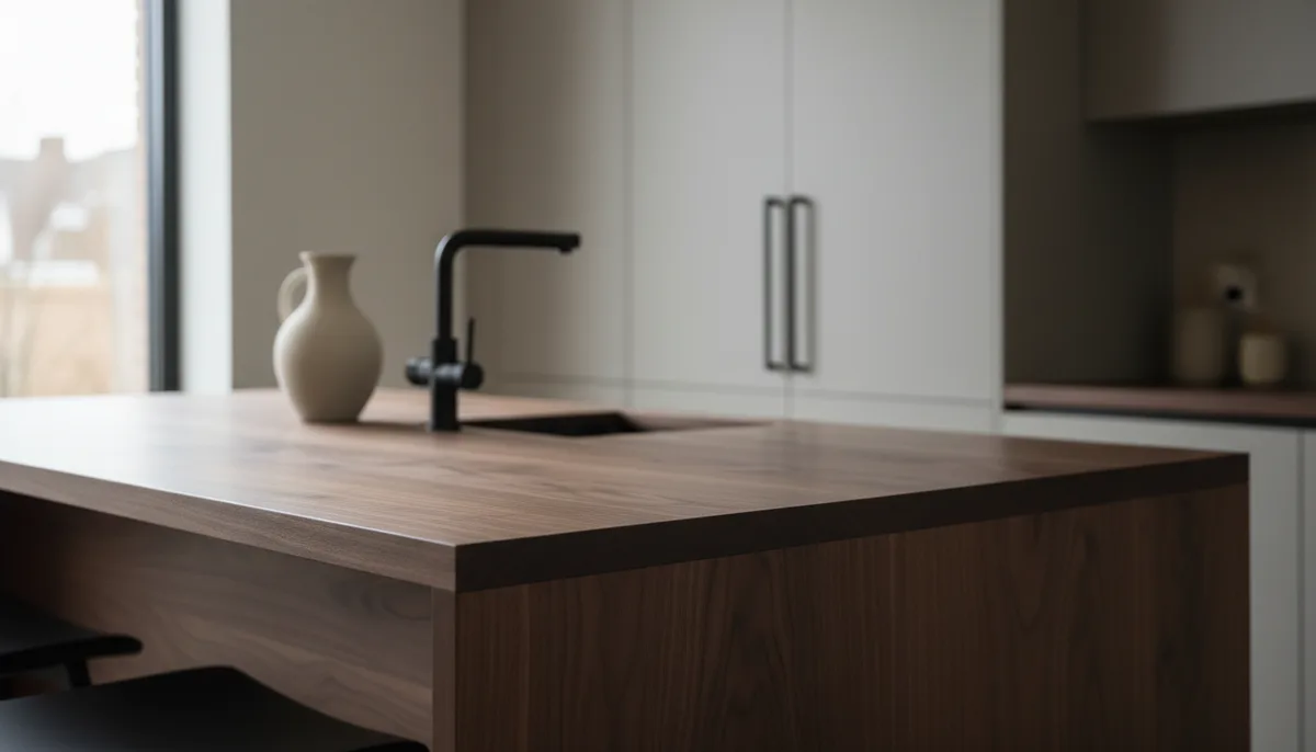 Plan de travail en noyer : prix, pose et entretien pour une cuisine durable